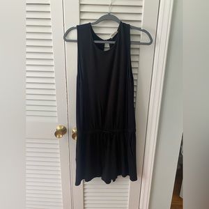 Loft lounge black romper
